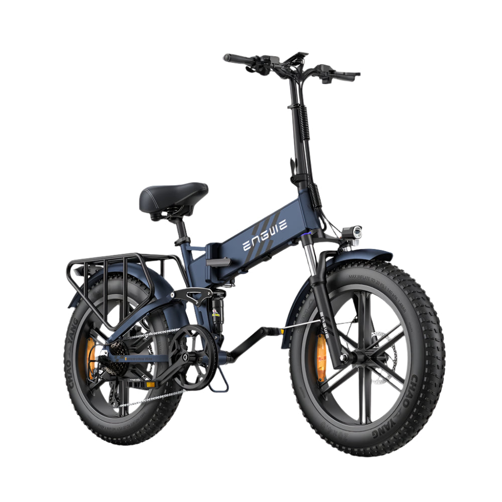 Opvouwbare elektrische fiets met 'ENGWE'-logo op een witte achtergrond