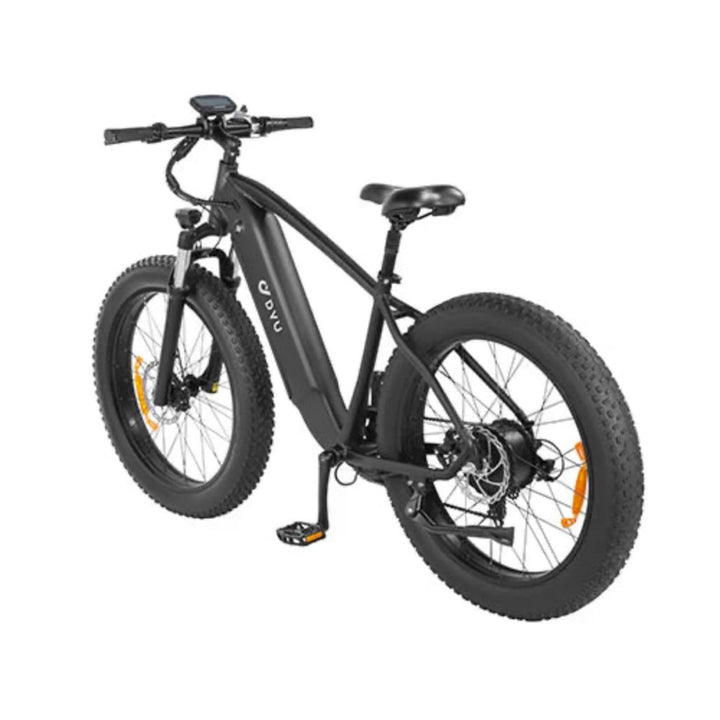 "DYU KING 750 Fat Tire Electric Mountain Bike with LED display, detachable battery, and superior traction"