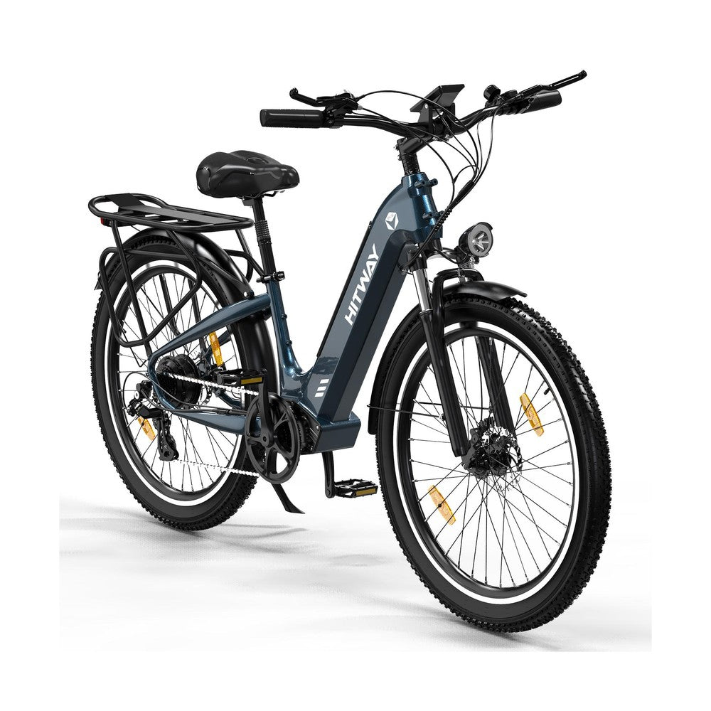 Electric bicycle on a white background