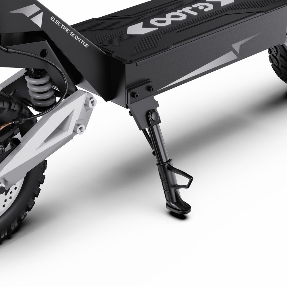 Close-up of a Koda electric scooter on a white background