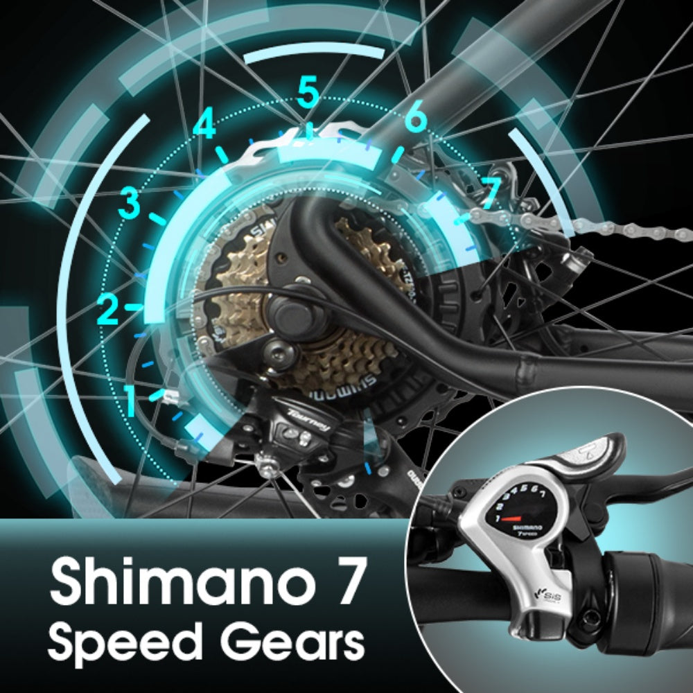 shimano 7 speed gears dyu ebike