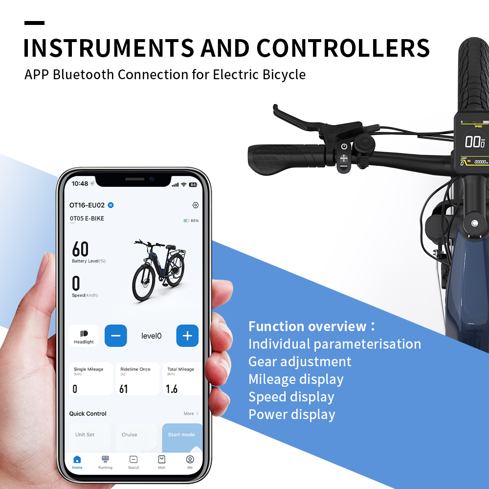 app bluetooth conection electric bicycle onesport