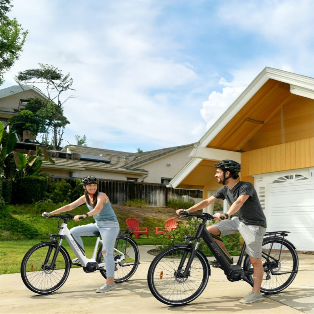 "DUO OT07 Electric Bike in Matte Black, High-Performance Urban & Off-Road E-Bike with Durable Aluminum Alloy Body and Hydraulic Disc Brakes"