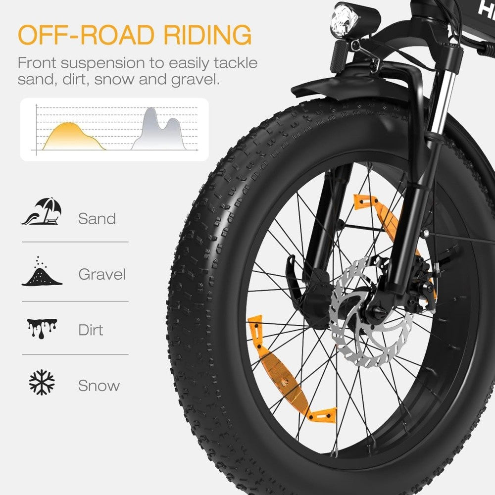 Bicycle wheel with off-road capabilities on a white background