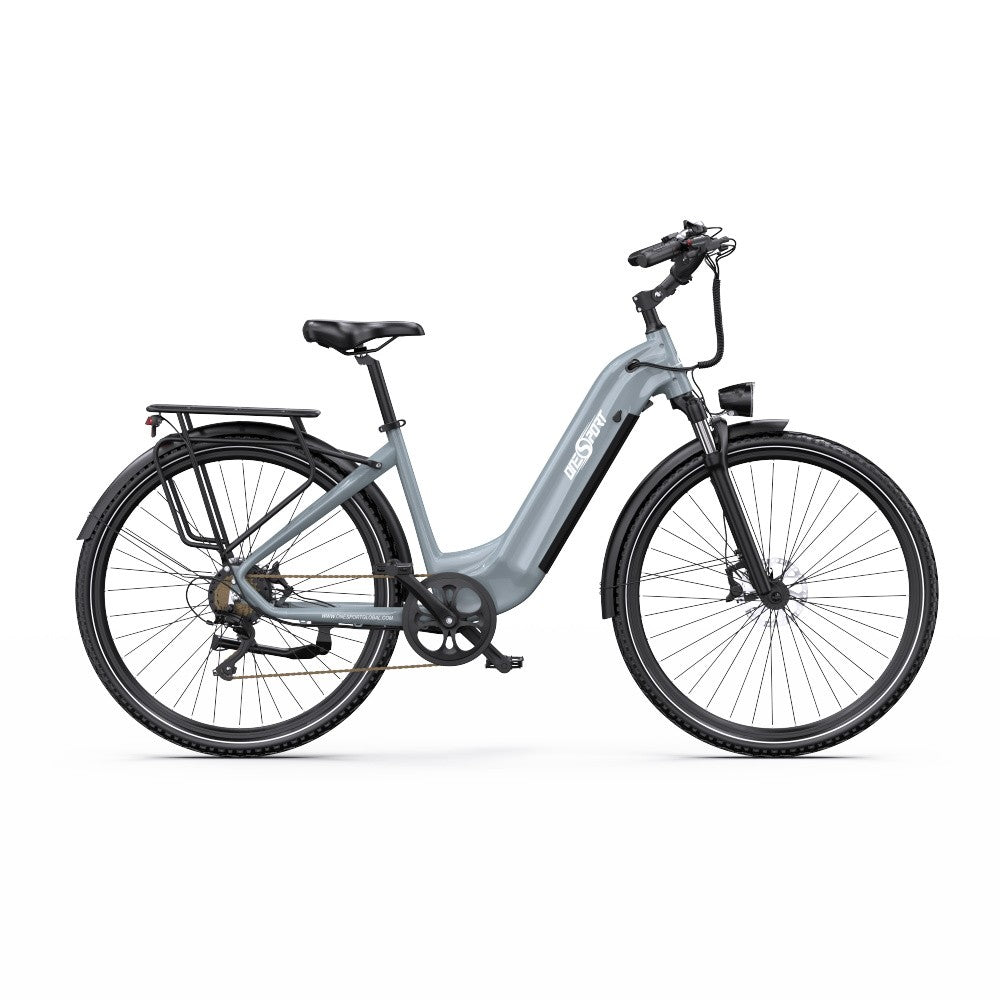 Elektrische fiets op witte achtergrond