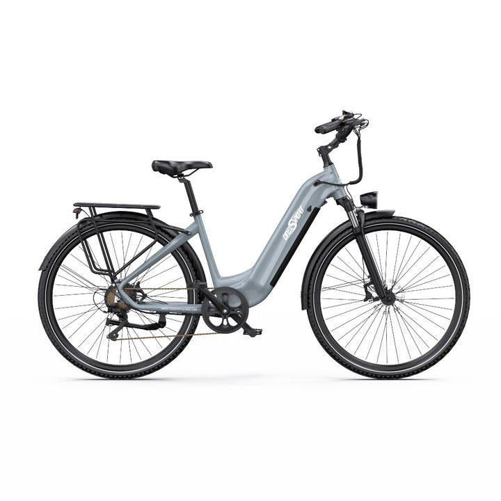 Elektrische fiets op witte achtergrond