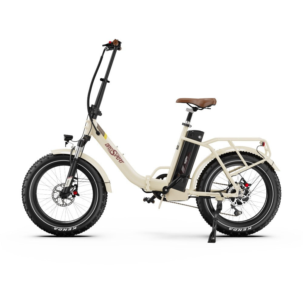 Witte elektrische fiets op een witte achtergrond