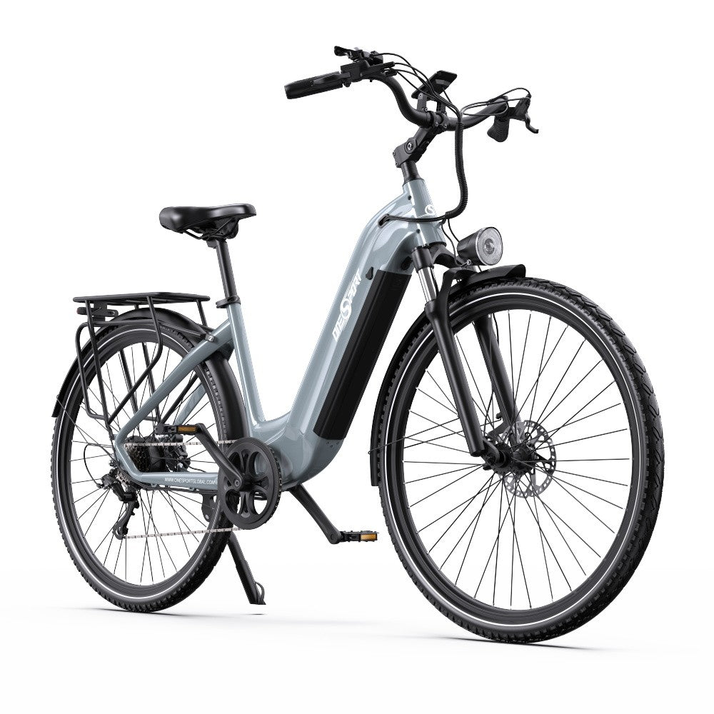 Elektrische fiets op witte achtergrond