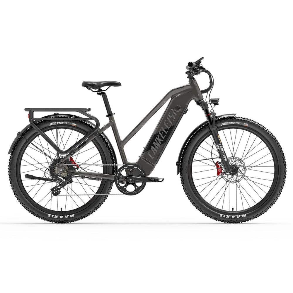 Electric bike with 'lankeleisi' branding on a white background