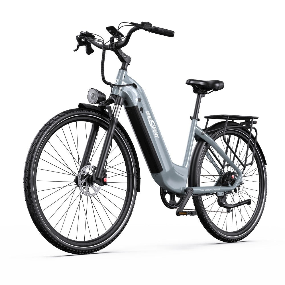 Elektrische fiets op witte achtergrond