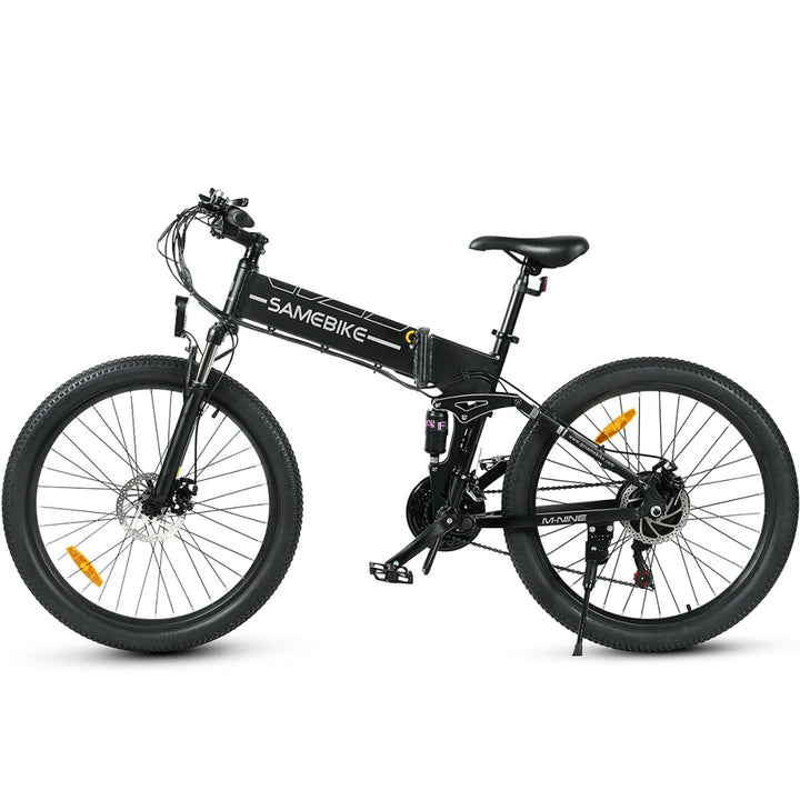 "Foldable SAM LO26-II YD mountain e-bike with 900W motor and hydraulic disc brakes"