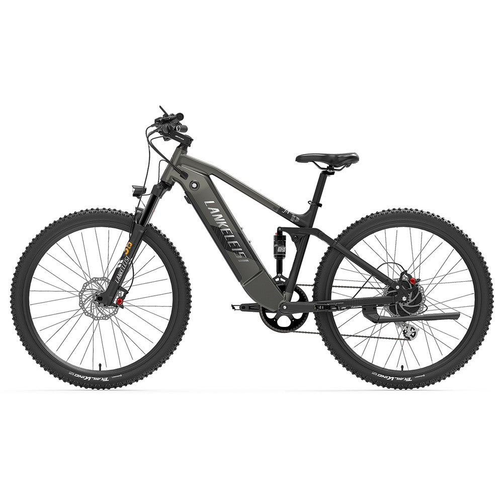 Electric bike with 'Lankeleisi branding on a white background