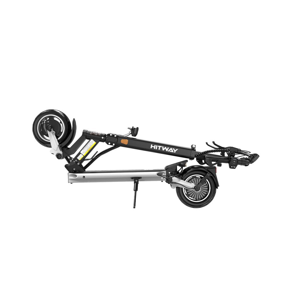 Folding scooter with 'HITWAY' branding on a white background