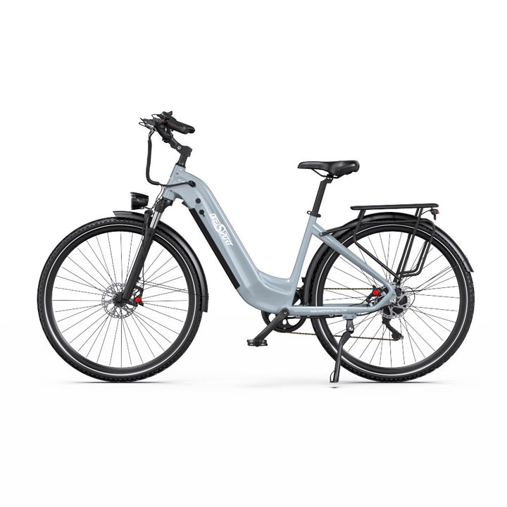 Elektrische fiets op witte achtergrond