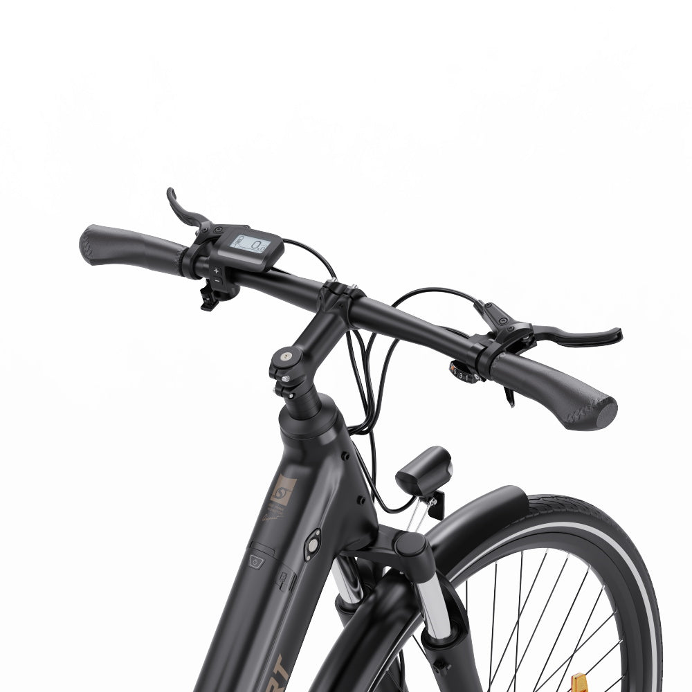 "DUO OT07 Electric Bike in Shell White, a high-performance urban and off-road E-bike with durable aluminum alloy body and hydraulic disc brakes."