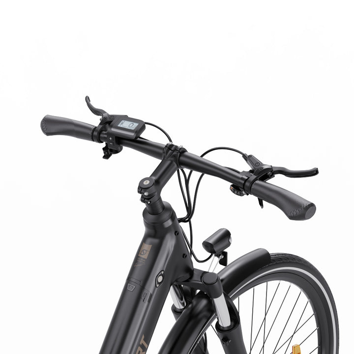 "DUO OT07 Electric Bike in Shell White, a high-performance urban and off-road E-bike with durable aluminum alloy body and hydraulic disc brakes."