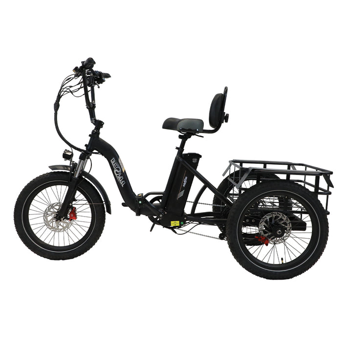 "DUO OT30 Electric Trike with 500W motor and 3-wheel stability for urban commuting and cargo transportation"