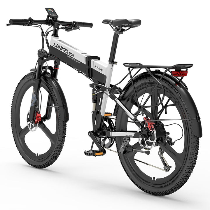 Electric bike with 'Lankeleisi' branding on a white background