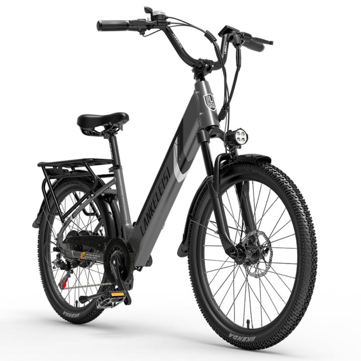 Electric bicycle on a white background