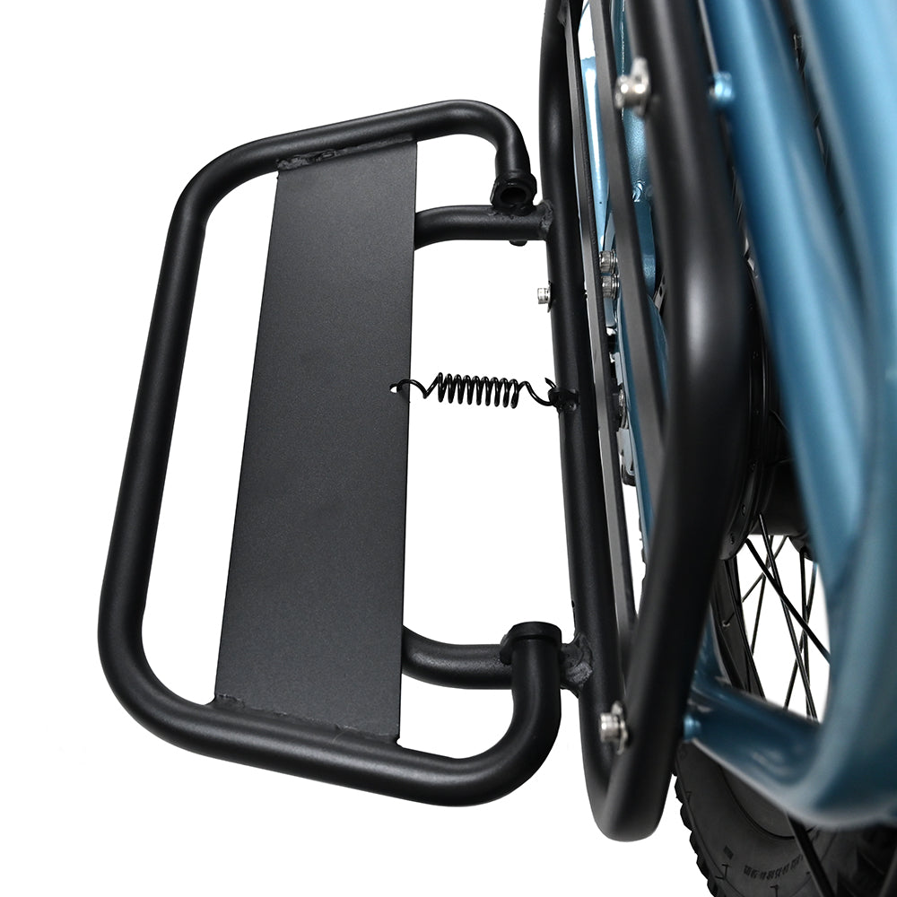 "Bright blue DUO OT01 Electric Bike with aluminum alloy body, power-assisted mode, and hydraulic disc brakes"
