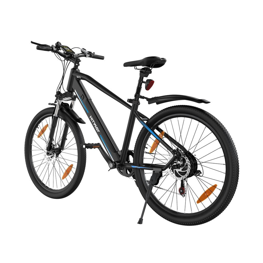 Black bicycle on a white background