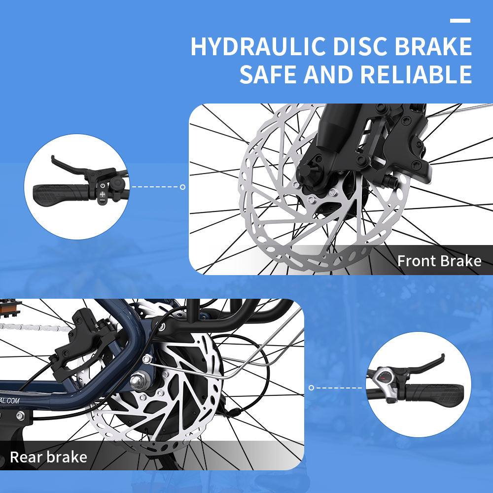 hydraulic disc brake safe reliable onesport ebike
