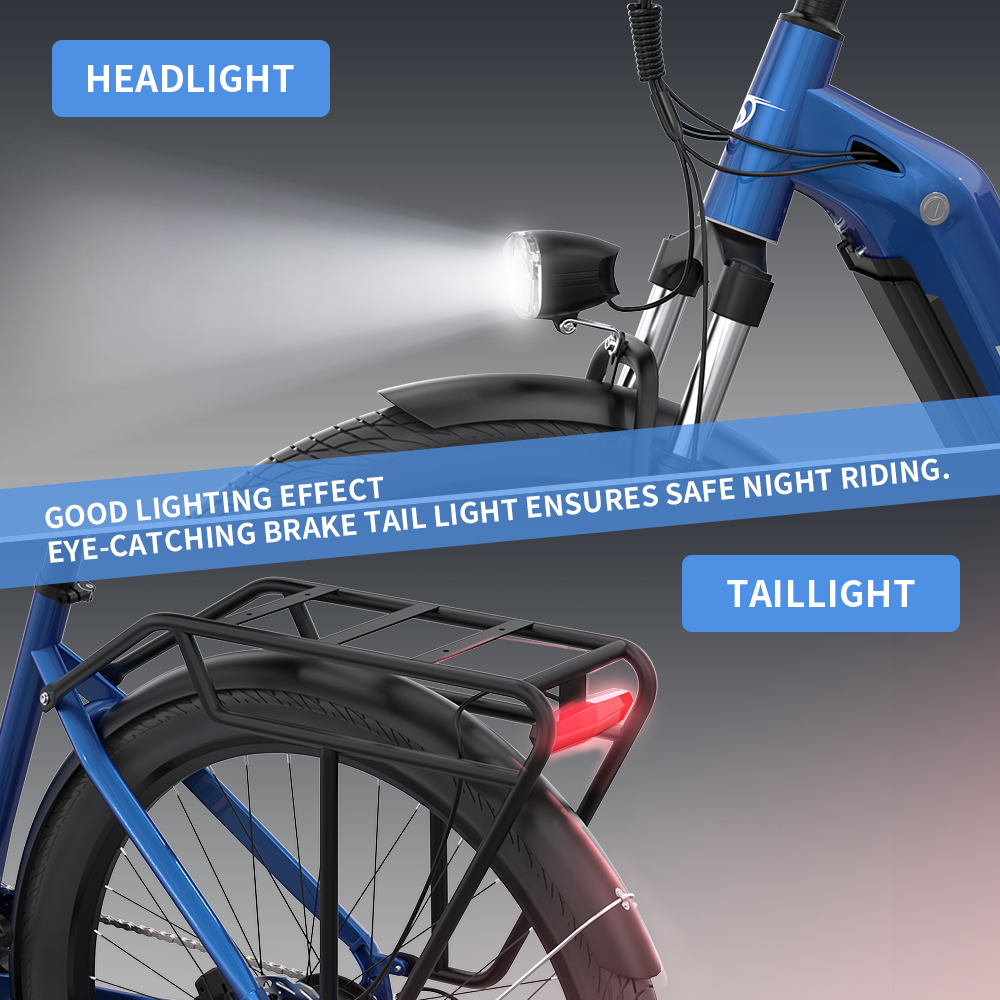 headlight taillight onesport ebike