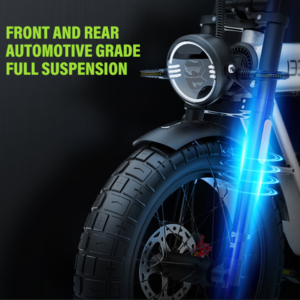 front and rear full suspension coswheel