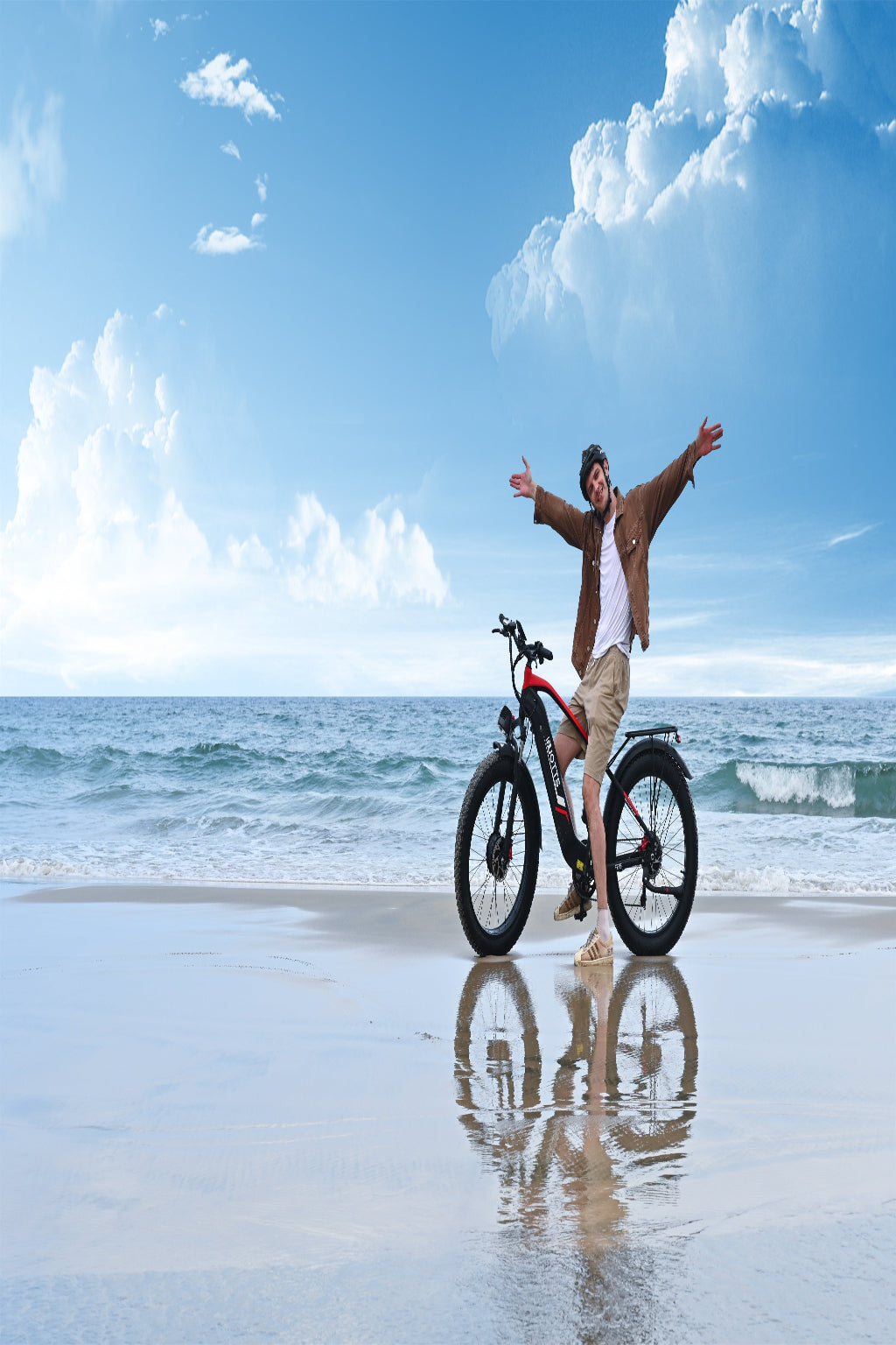 men with duo f26 in beach