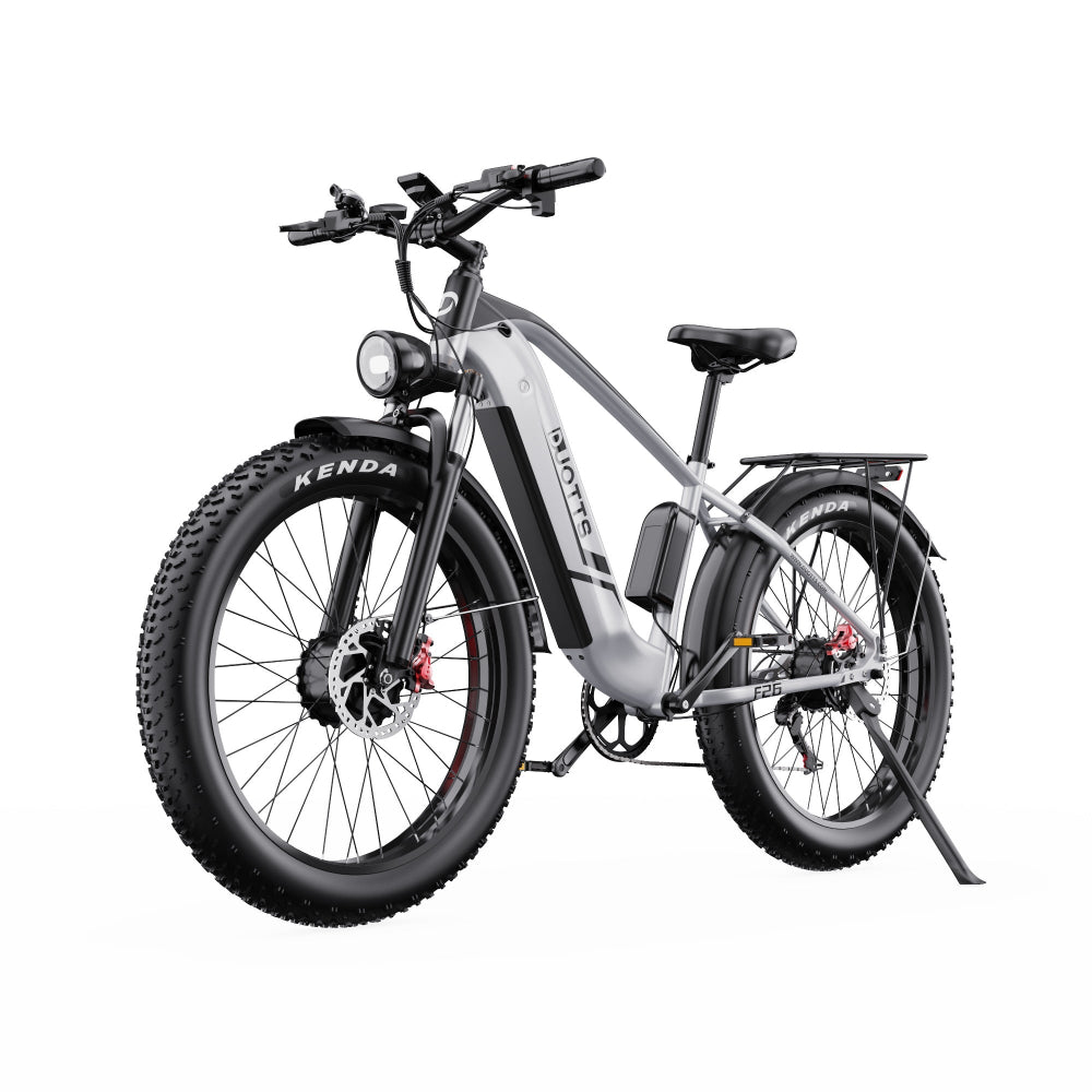 Electric bike with Kenda tires on a white background