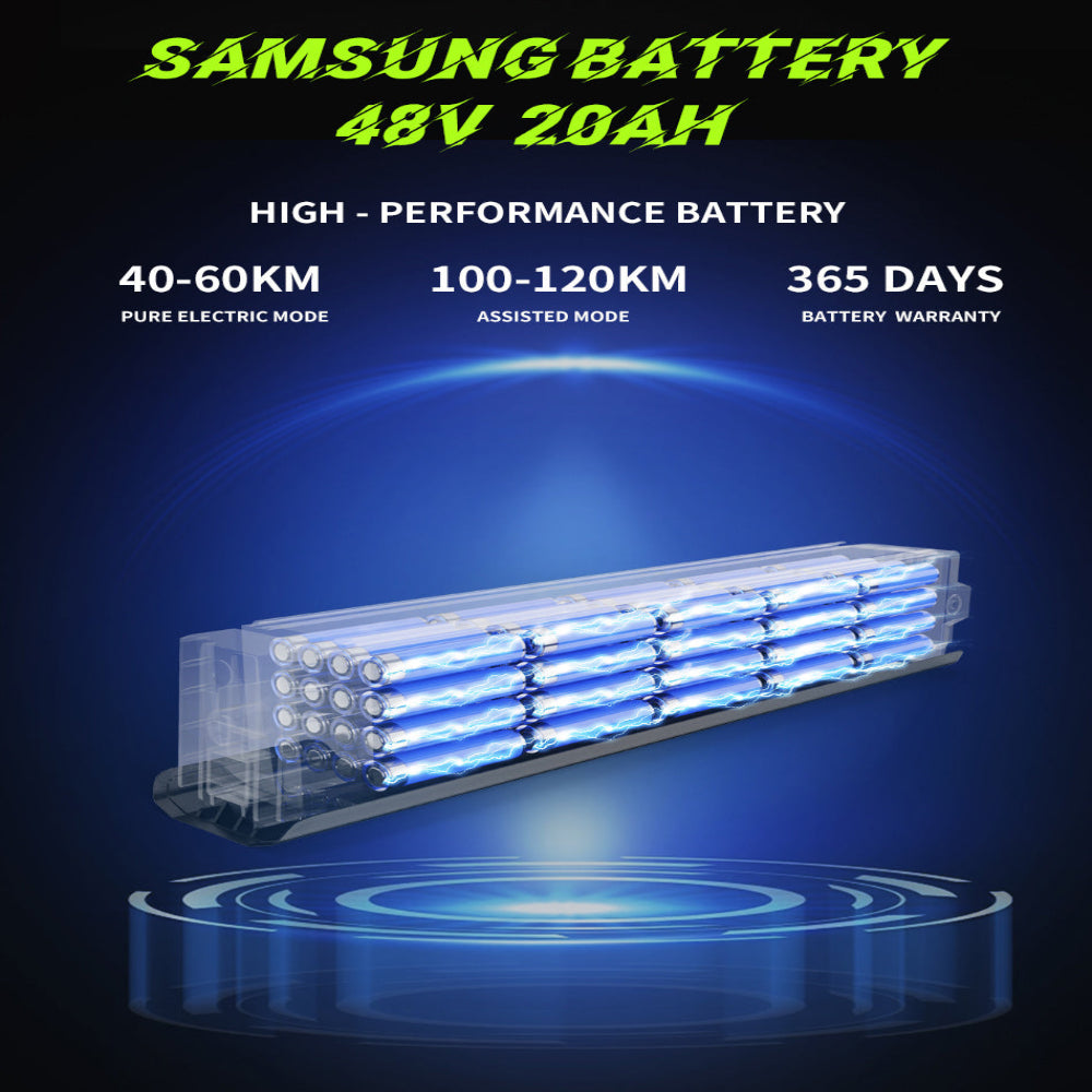 samsung battery 48 V 20 AH duotts F26 ebike