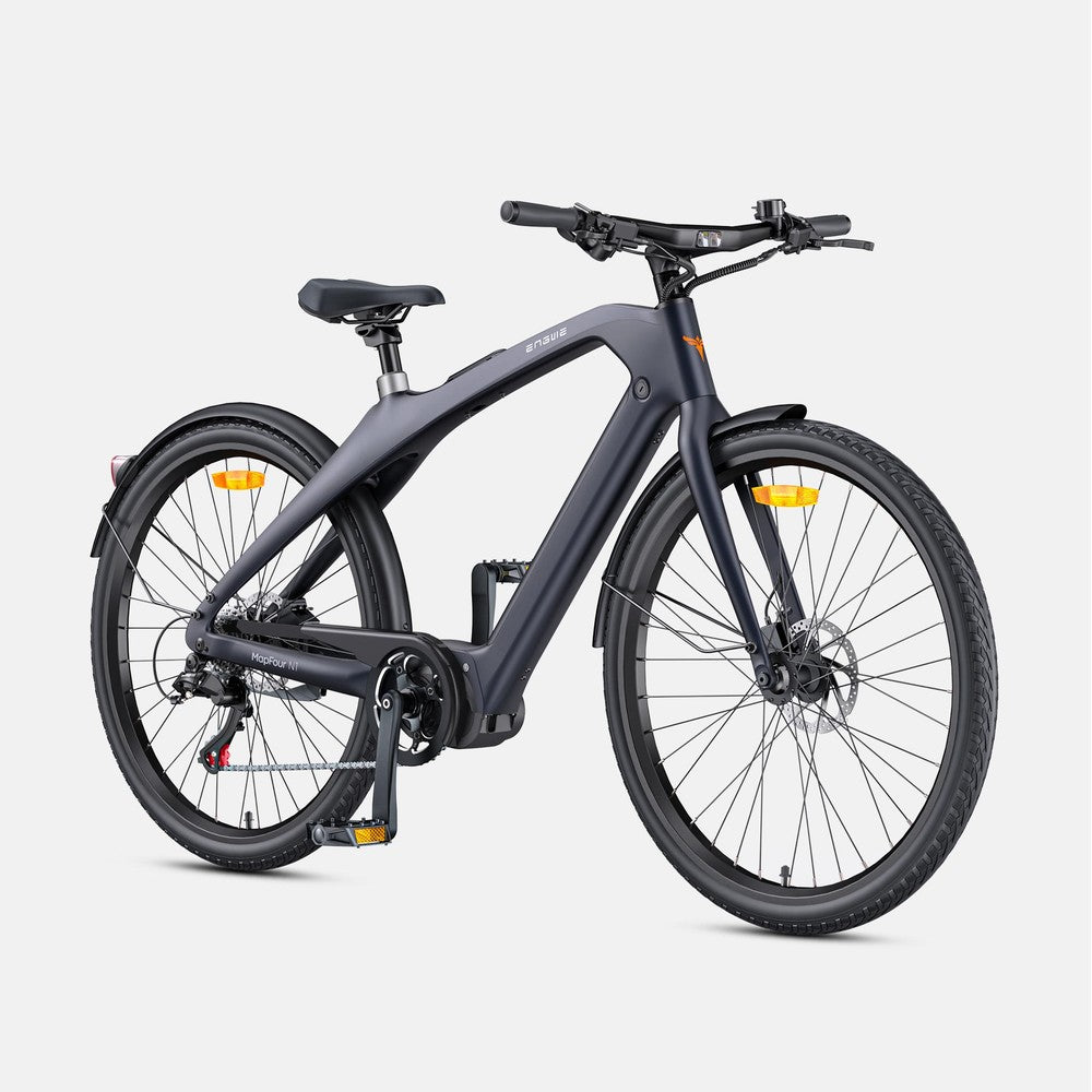 Elektrische fiets op witte achtergrond