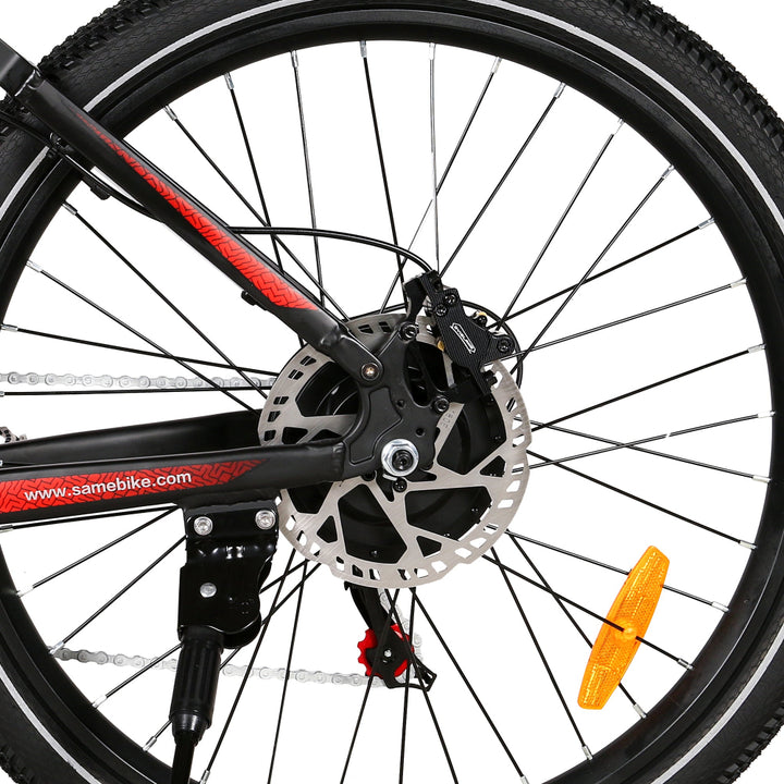 "High-performance SAM XD26-II electric mountain bike with adjustable suspension and hydraulic disc brakes"